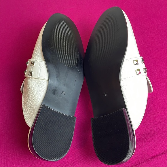 EUC Rampage Brady Mule White Crocodile Embossed Women’s Size 7.5 - Picture 6 of 8